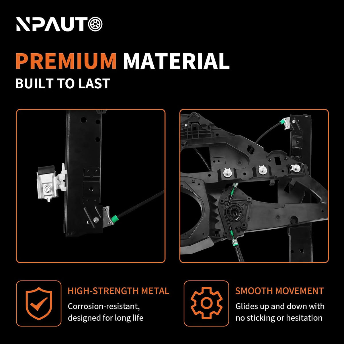 Front Right Power Window Regulator with Panel Without Motor for Expedition