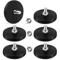 Learay Rubber Coated Magnets, 31 LBS Neodymium Magnet Base, 6 Pack