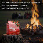 Emergency Food Supply - Strawberry Survival Ration - 20 Years Shelf Life - 1 Day