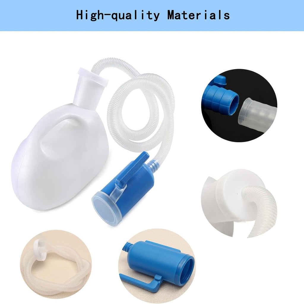 2000ML Urinal for Men, Spill Proof Urine Bottle, Pee Bottle for Hospital