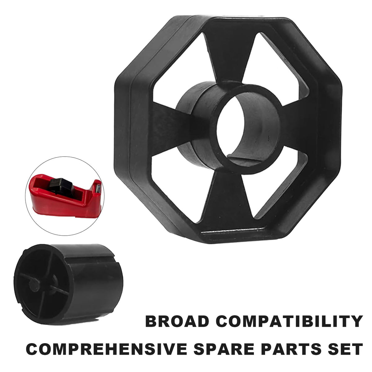 Replacement Tape Dispenser Wheel for 25mm Width Black 32mm