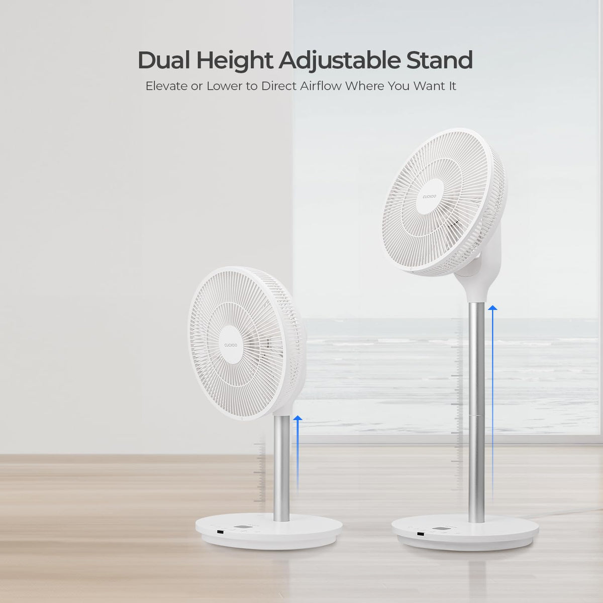 Oscillating Pedestal Fan with Remote, White, CF-AC1410WH
