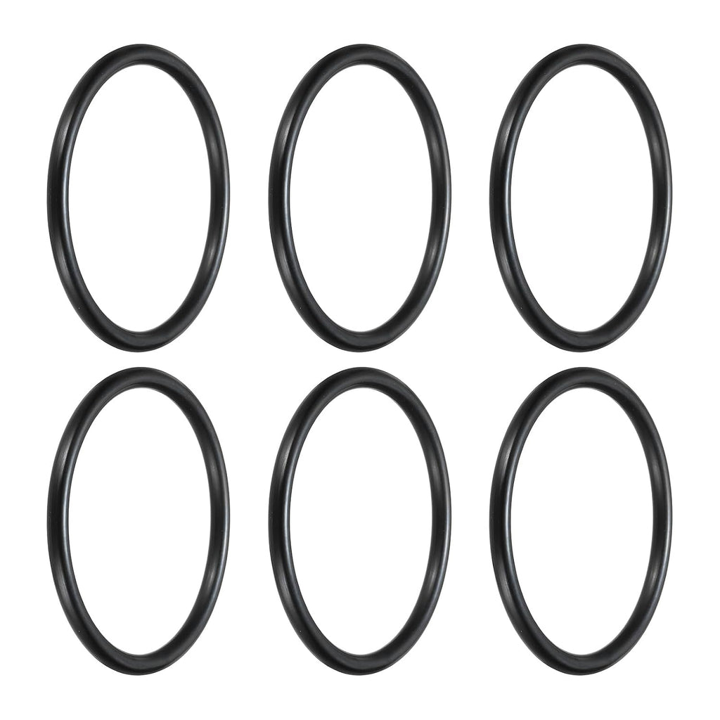 uxcell 6Pcs AS-334 Nitrile Rubber O-Rings 2-5/8" ID 3" OD 3/16" W Black