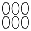 uxcell 6Pcs AS-334 Nitrile Rubber O-Rings 2-5/8" ID 3" OD 3/16" W Black