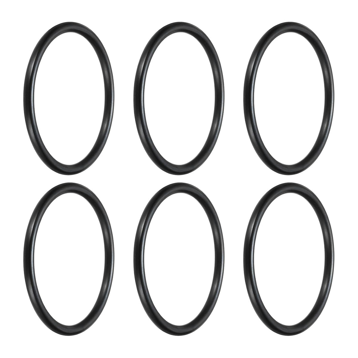 uxcell 6Pcs AS-334 Nitrile Rubber O-Rings 2-5/8" ID 3" OD 3/16" W Black