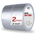 2 Pack Silver Duct Tape Heavy Duty Waterproof 40 Yards x 2 Inch Total