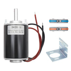 MAKERELE High Torque DC Motor 12V/24V 30W, Short Shaft, 3500/7000RPM