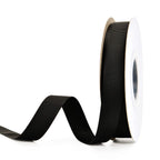 Black Grosgrain Ribbon 5/8 Inch Continuous 25 Yards