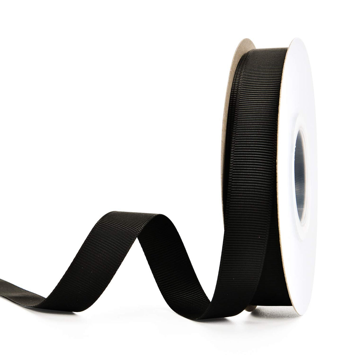 Black Grosgrain Ribbon 5/8 Inch Continuous 25 Yards