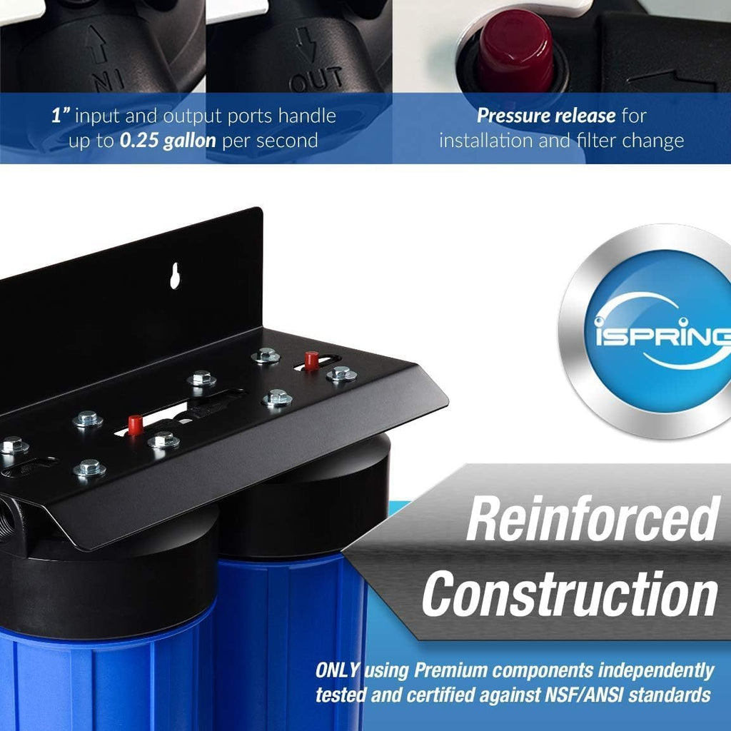 WGB21B 2-Stage Whole House Water Filtration System, 50000 Gallons