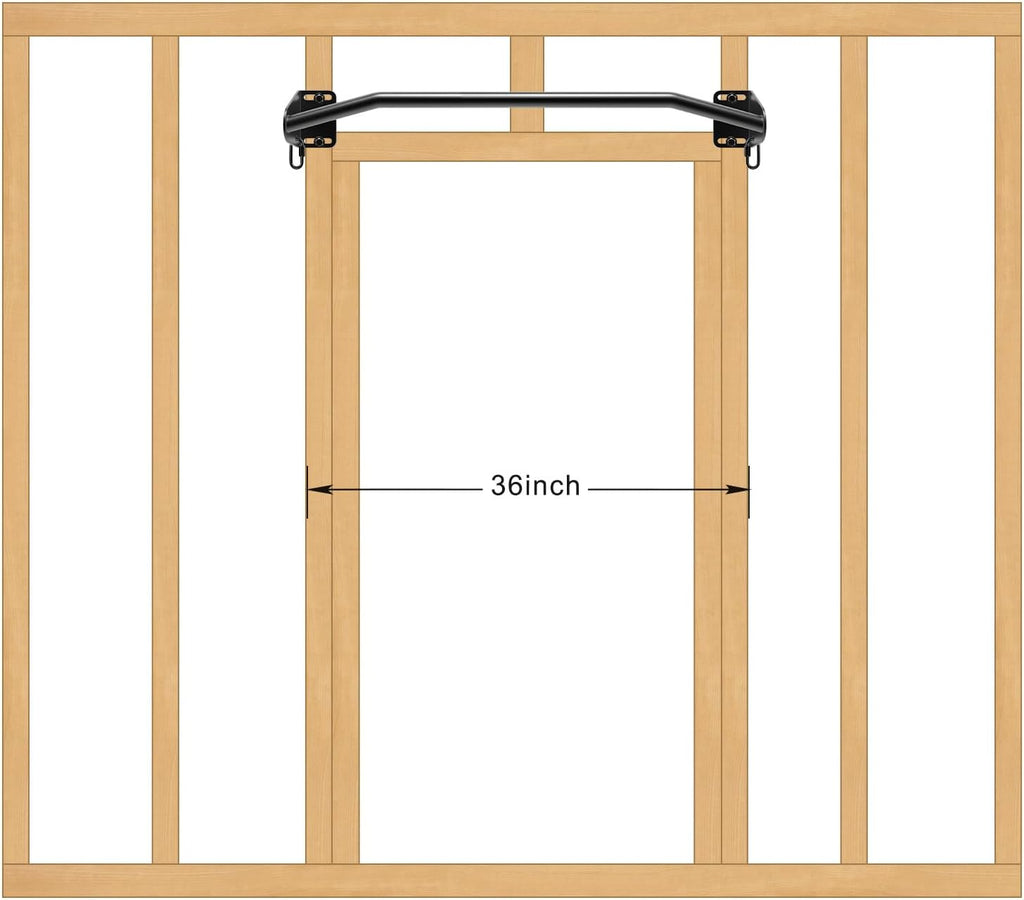 Heavy Duty Welded Pull Up Bar Wall/Joist/Ceiling Mount Chin Up Bar | Multifunctional Pull-up Bars w/Resistance Band