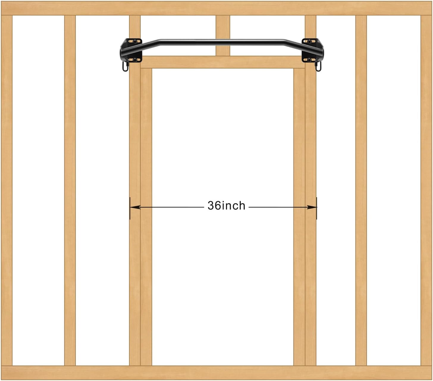 Heavy Duty Welded Pull Up Bar Wall/Joist/Ceiling Mount Chin Up Bar | Multifunctional Pull-up Bars w/Resistance Band