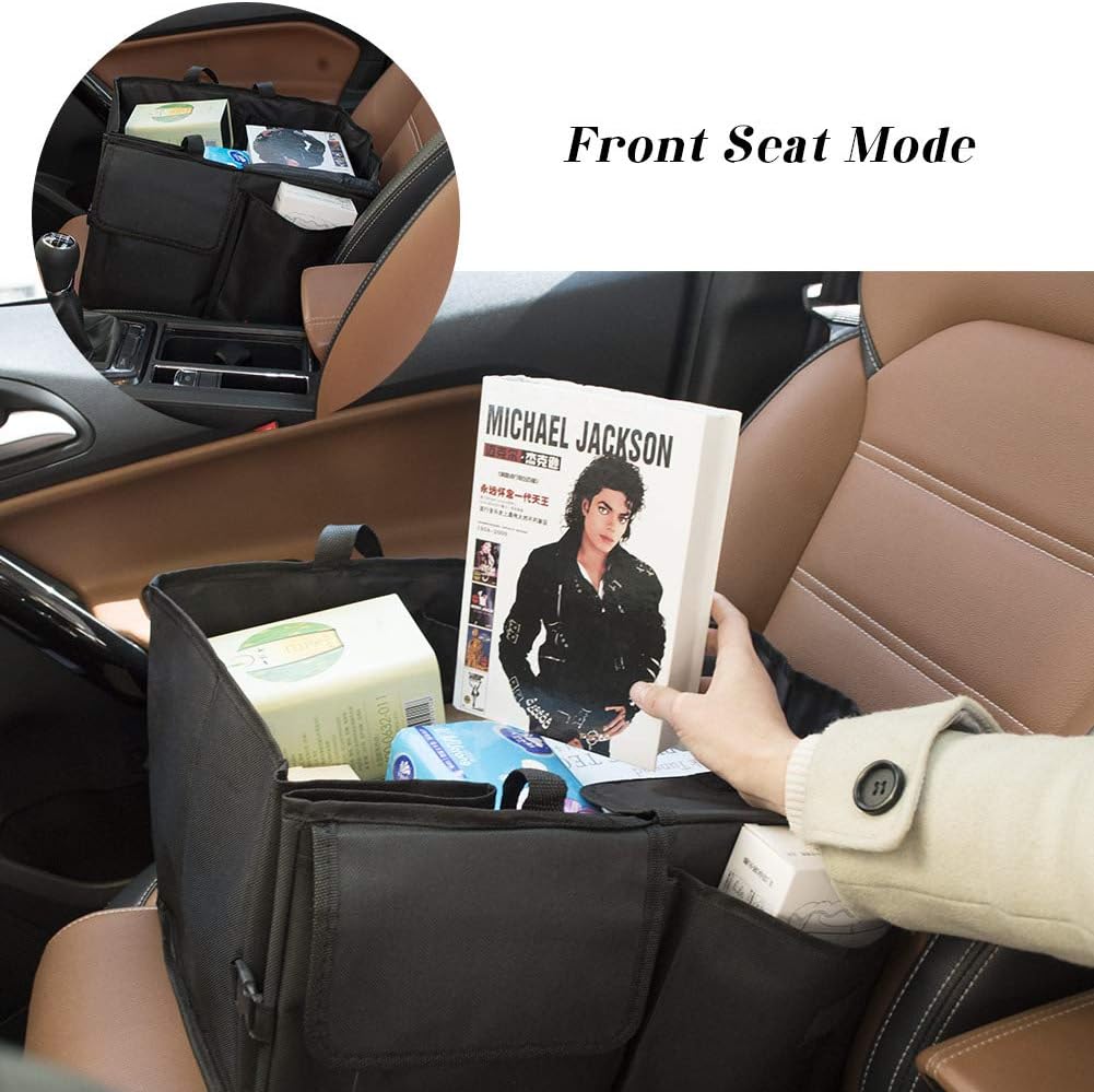 Car Trunk Backseat Organizer for SUV, 8 Pocket Waterproof, Dust-proof, Sturdy Foldable Cargo Net Storage for More