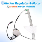 Vurkcy Window Regulator with Motor Rear Left Driver Side, Replace 741-374