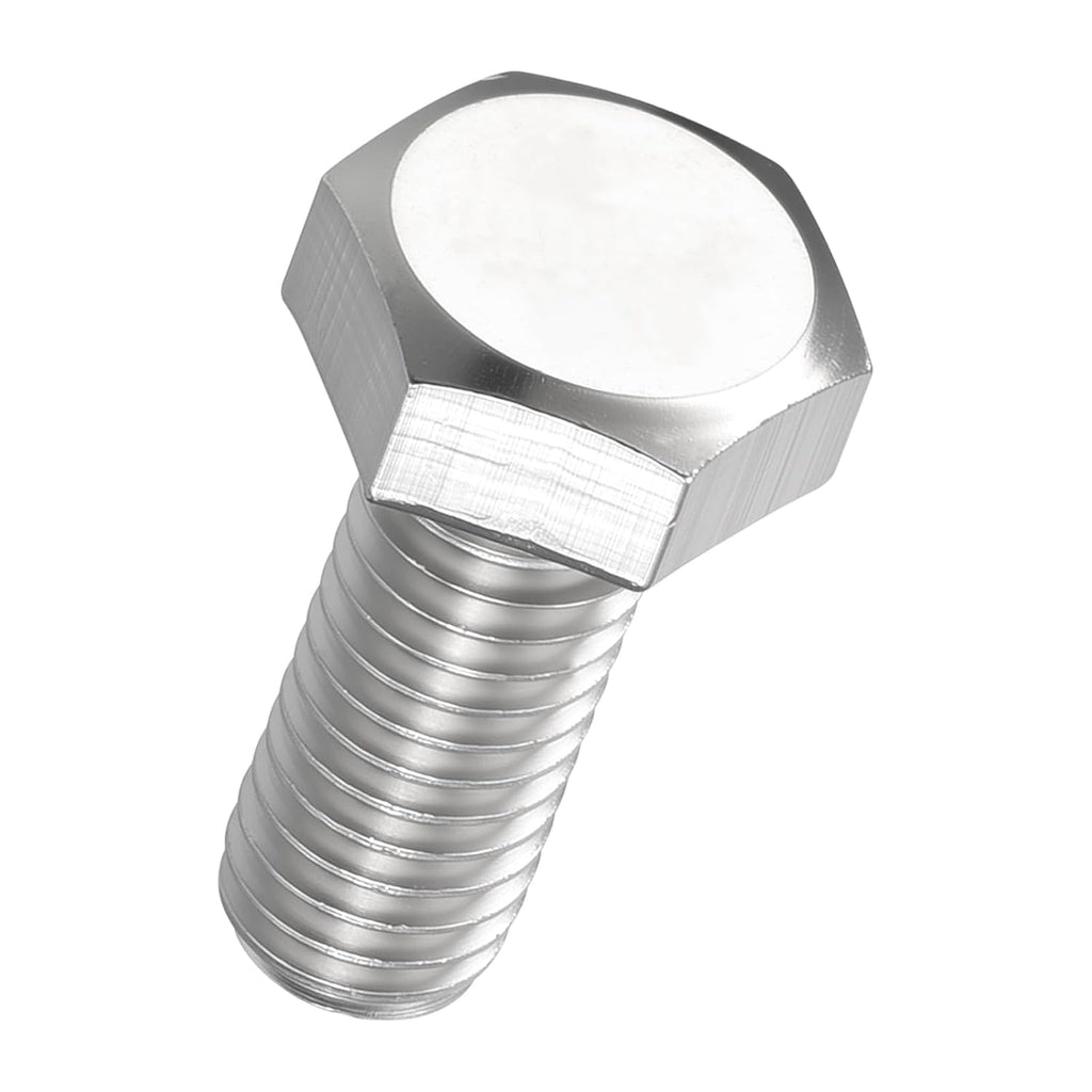 30Pcs Hex Head Screw Bolt-M5-0.8x12 304SS Grade A2-70 Fully Threaded