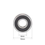 uxcell S698-2RS Stainless Steel Ball Bearing 8x19x6mm Double Sealed Bearings 2pcs