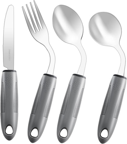 Adaptive Utensils,Weighted Utensils for Hand Tremors,Utensils for Parkinsons Patients,Elderly,Arthritis,Weak Hand