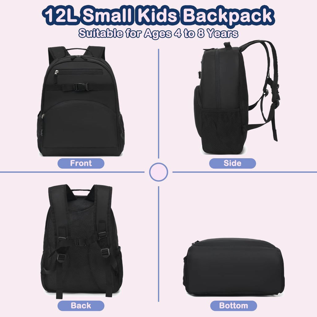 Kids Backpack for Toddler Boys Girls, Simple Lightweight Bookbag for Daycare Kindergarten Elementary School Travel