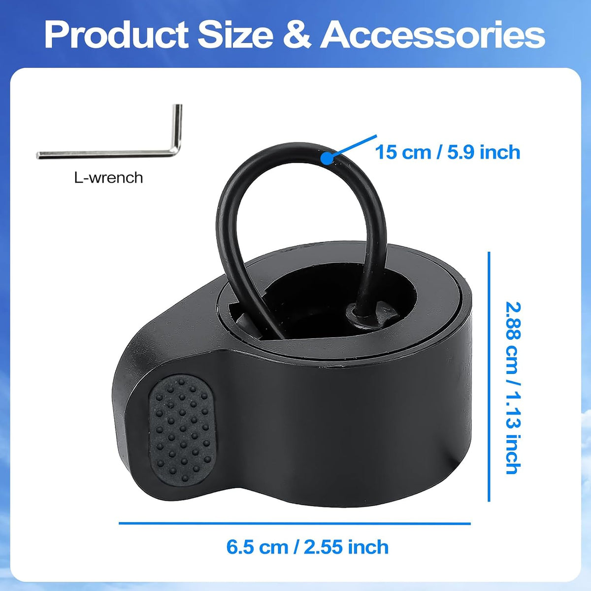 Replacement Part Compatible for Xiaomi M365/Pro 1S Electric Scooter Thumb Throttle