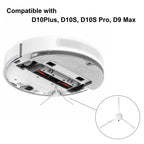 Side Brushes Compatible with Dreame D10 Plus/ D10S/ D10S Pro/ D9 Max, 4Pack