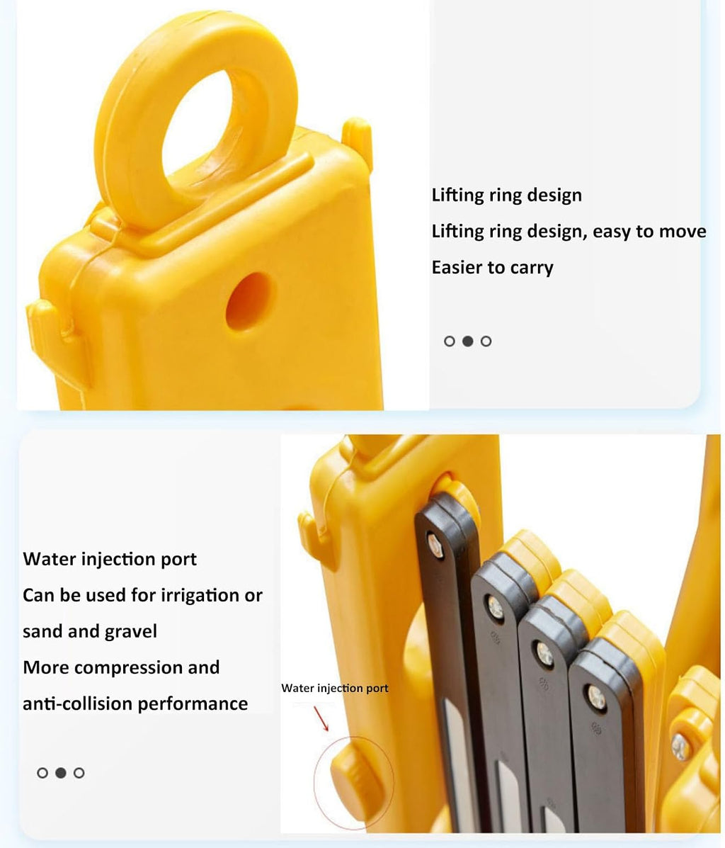 Plastic Mobile Retractable Traffic Fence,Retractable Traffic Fence Portable Water Filled Expanding Safety Barrier
