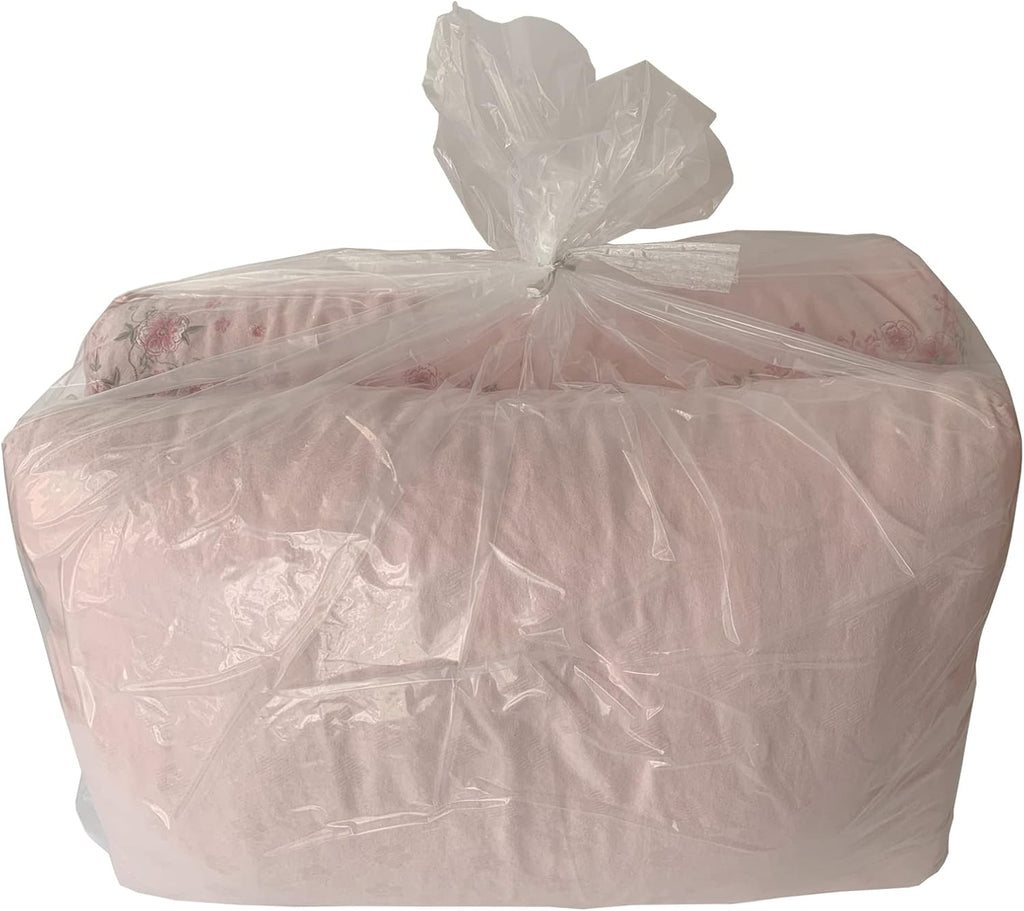 20 Pcs 30 x 40 inch 1.4 Mil Large Clear Plastic Flat Open Poly Bags(with Bottom Gusset) + 20 Pcs Ties