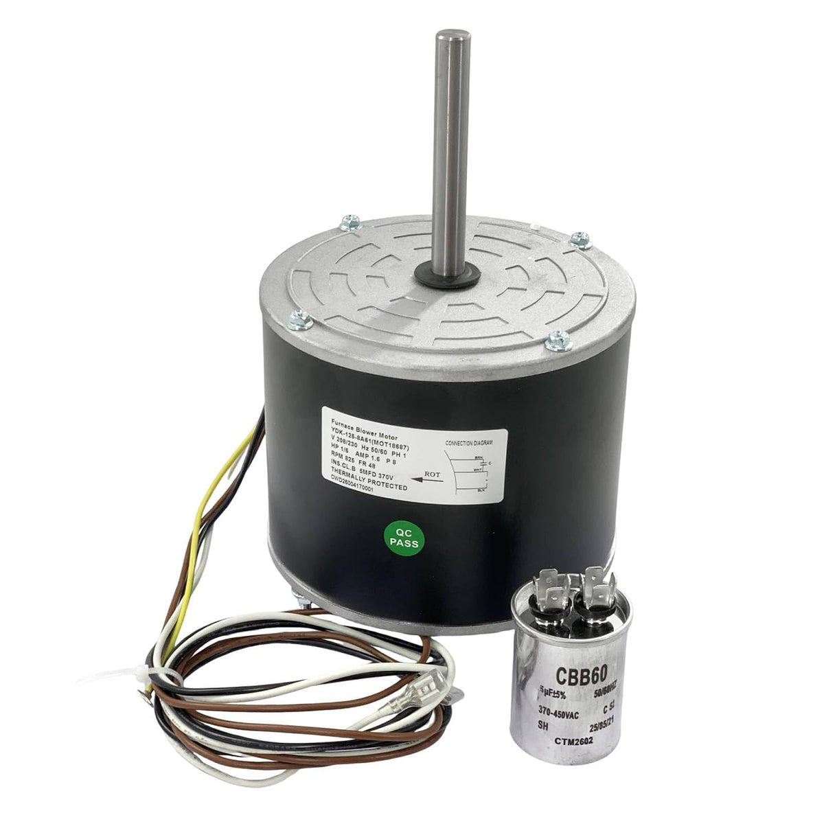 MOT18687 Condenser Fan Motor for Trane & American Standard 1/6 HP 825 RPM