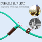 Slip Lead Control Leash for Dogs No Pull, 13+ Colors Classic Dog Lead 7 FT Pet Slip Leash, 1/4” Rope Leashes for