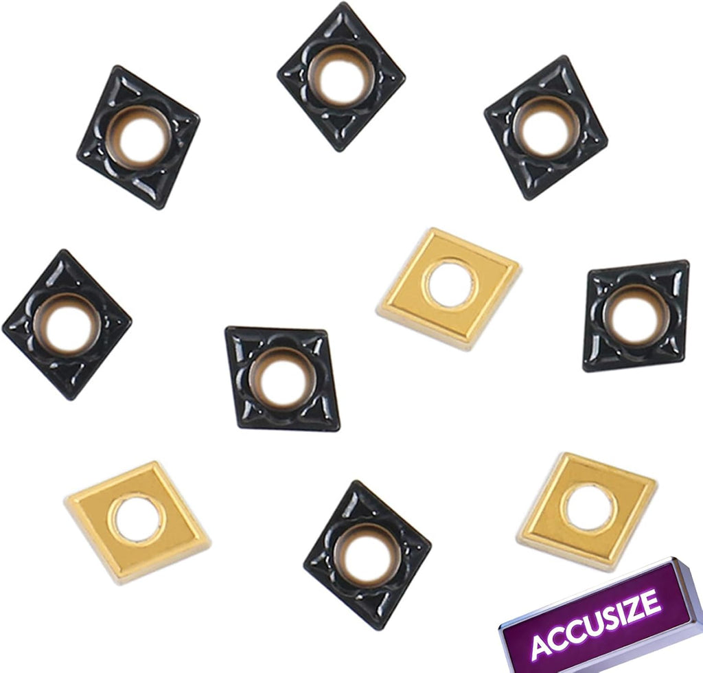 Accusize Carbide Inserts, CCMT21.51-MD, CVD Coated, 2200-1008