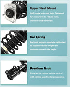 SCITOO Front Struts Spring Assembly 2001-2009 for Volvo S60 2PCS