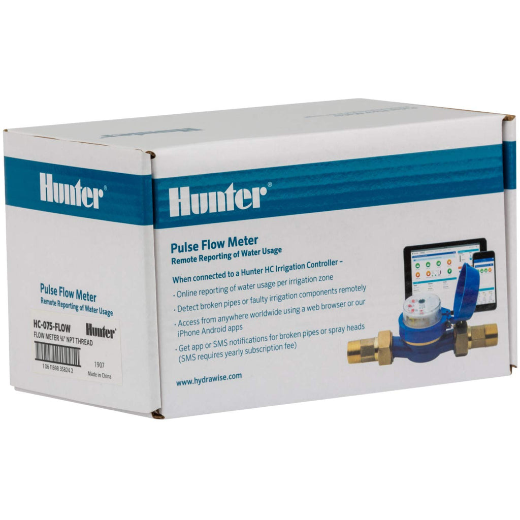 Hunter HC100FLOW Irrigation Flow Meter, 1 in. for Hydrawise Controllers