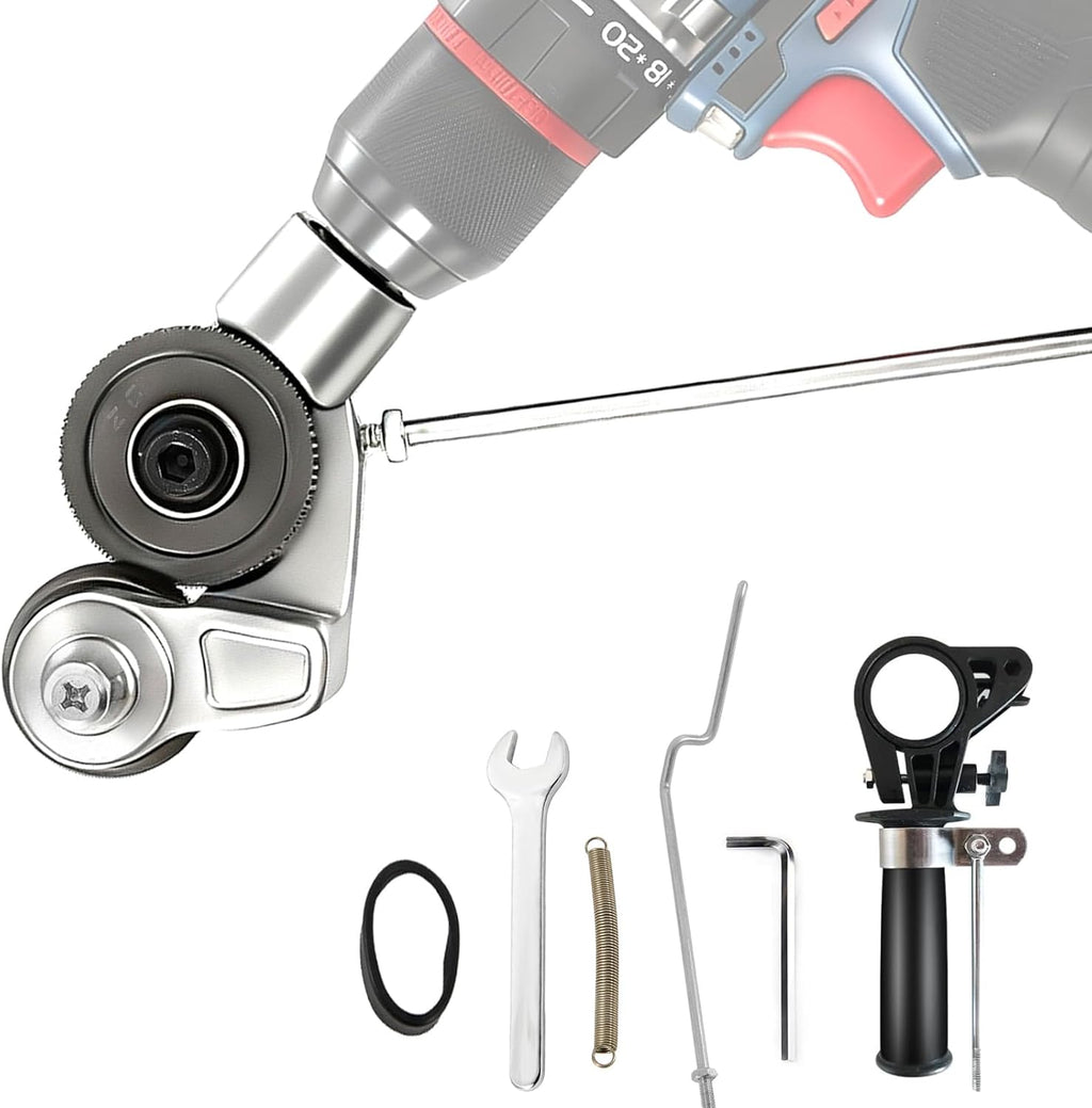 Metal Nibbler Drill Attachment, Heavy-Duty Sheet Metal Cutter for Electric Drill, Double-Cut Nibbler Tool for Fast