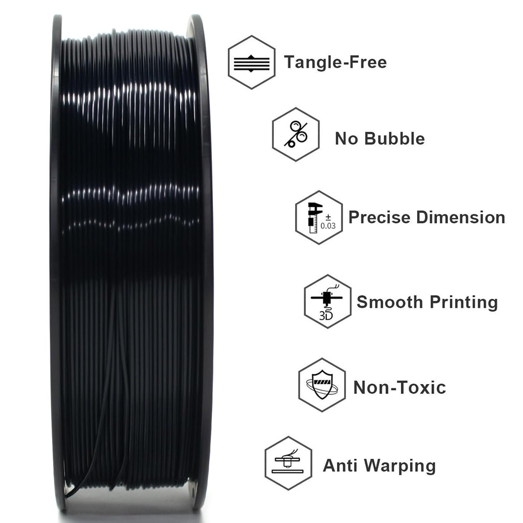 Silk PLA Filament 1.75mm for 3D Printer, Metal-Like Shiny 3D Filament 1kg (2.2lbs) 1 Spool, Dimensional Accuracy +/