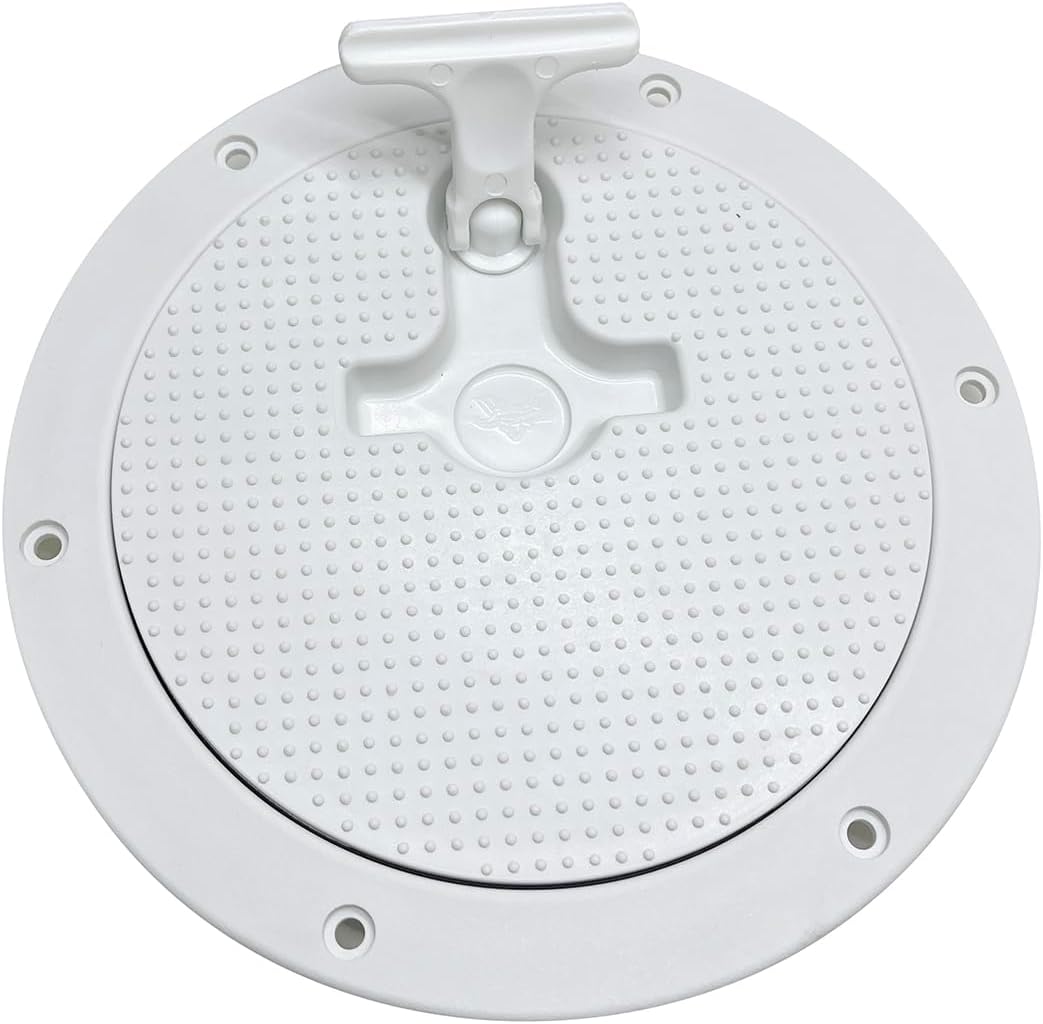 6" Boat Hatch T-Handle Cover Non-Slip Inspection Deck Plate