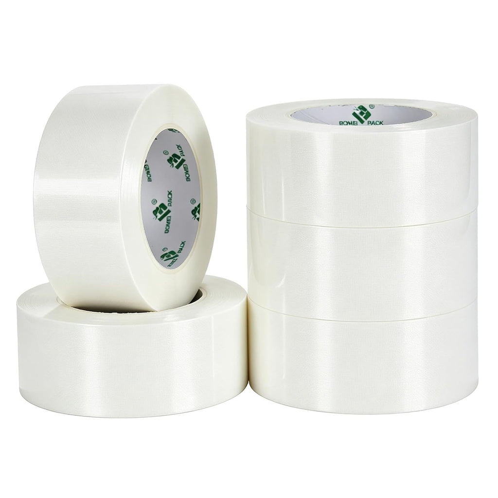 5-Pack White Duct Tape Heavy Duty - 2 inches x 35 Yds