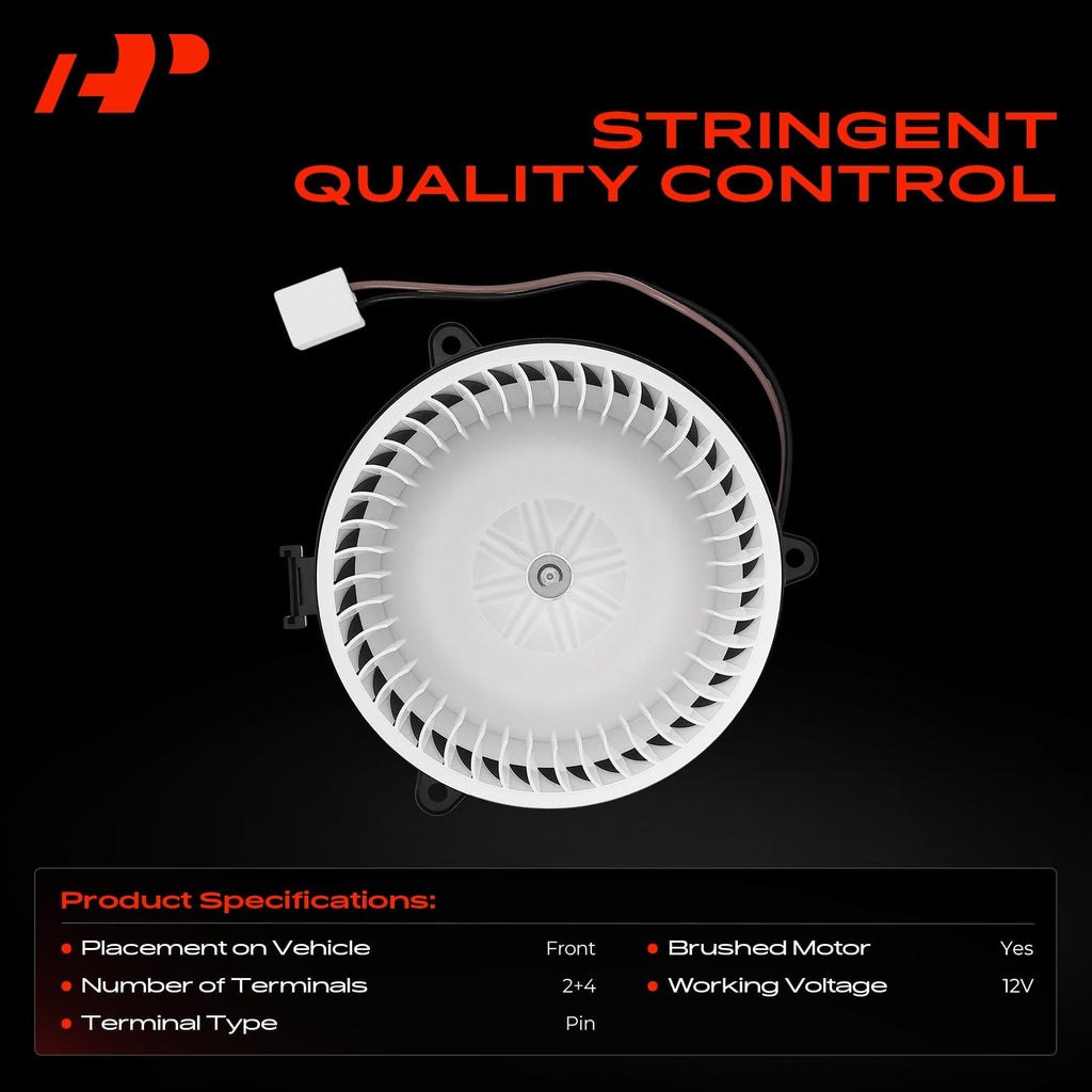 A-Premium Front HVAC Heater Blower Motor and Resistor Assembly