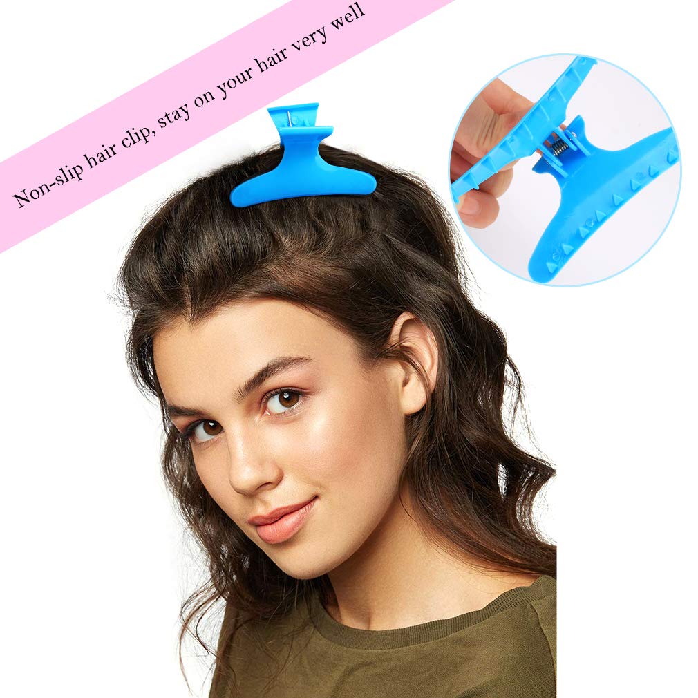 Butterfly Hair Clips, Hair Claw Clips Clamps for Women, Large Hair Clips for Medium Thickness Fine Hair, 24 Pack 4 X6