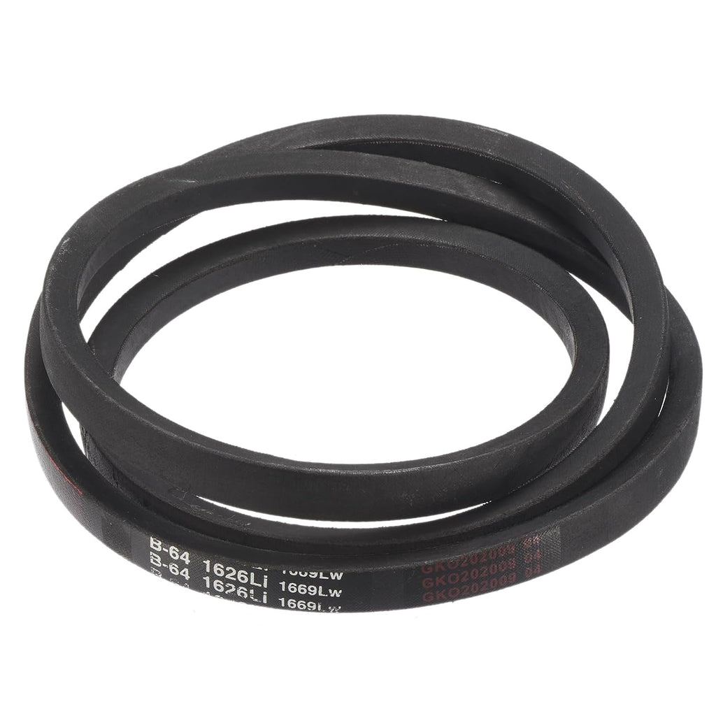 uxcell 3 Pack B64 Classic Wrapped V-Belt, 67" Outside Circumference, Black Industrial Rubber V-Belt