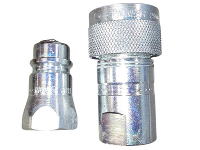 Parker Pioneer 4000 Series Ag Coupler Set | 1/2" Body | 7/8-14 ORB Thread (-10 SAE) | Poppet Valve Upgrade | 8010-16P & 4050-16P | ISO 5675