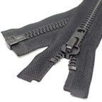 #10 22 Inch Black Nickel Separating Jacket Zipper for Sewing (22")