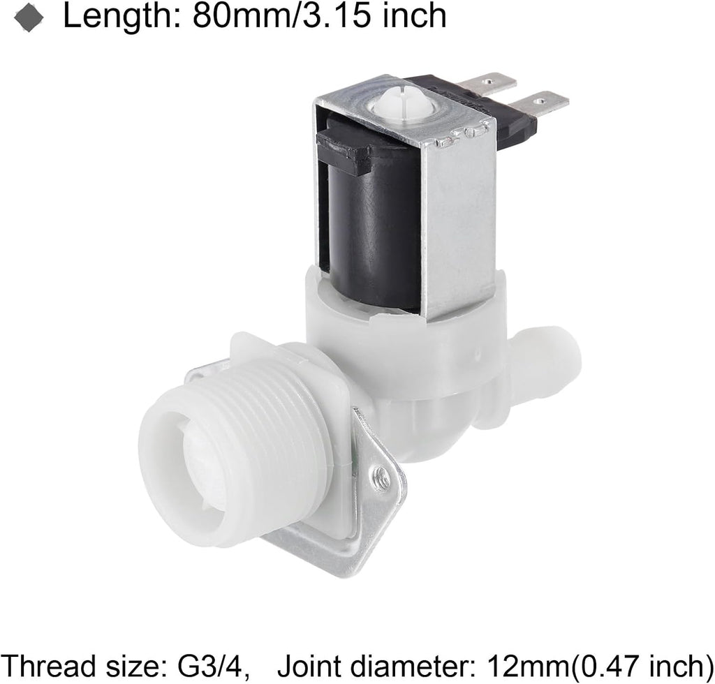 MECCANIXITY Water Inlet Valve Ice Maker for General Refrigerators 80mm