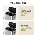16 Gallon / 60L Kitchen Trash Can, Motion Sensor Trash Bin with Lid