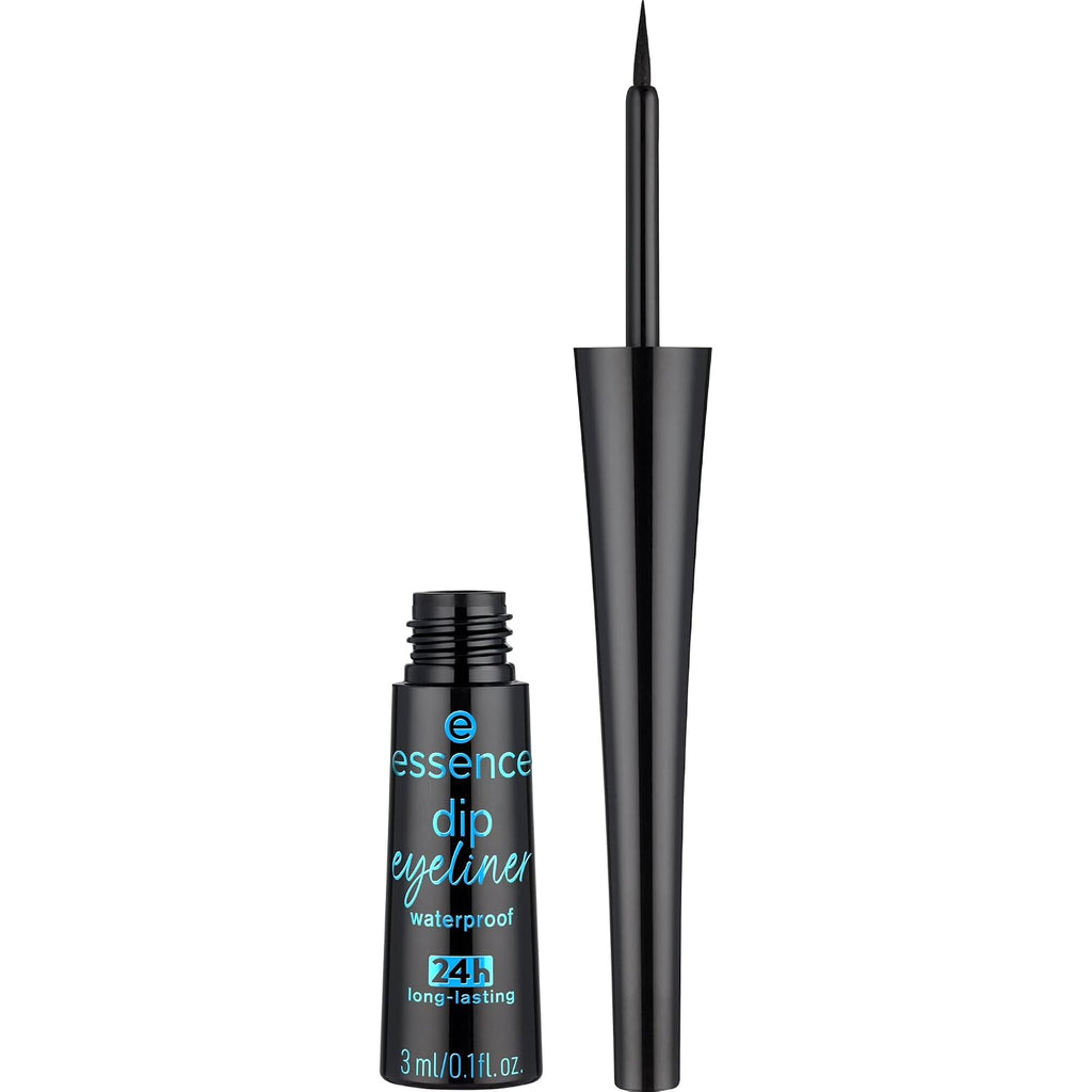 essence Dip Eyeliner Waterproof, 24H Liquid Liner (01 | Deep Black)