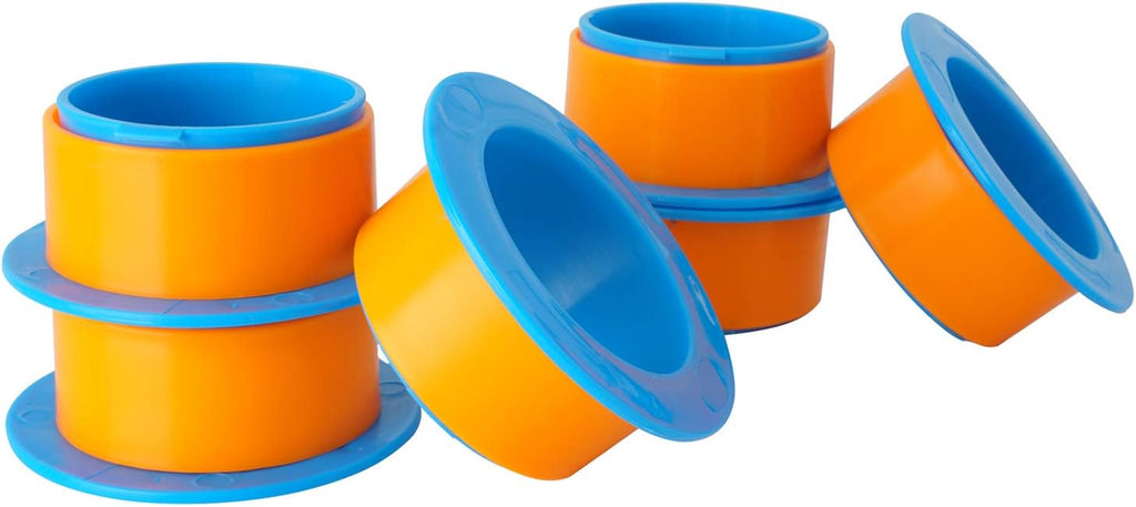 3 Pair Stretch Film Dispenser Plastic Hand Saver for 3" Core Orange