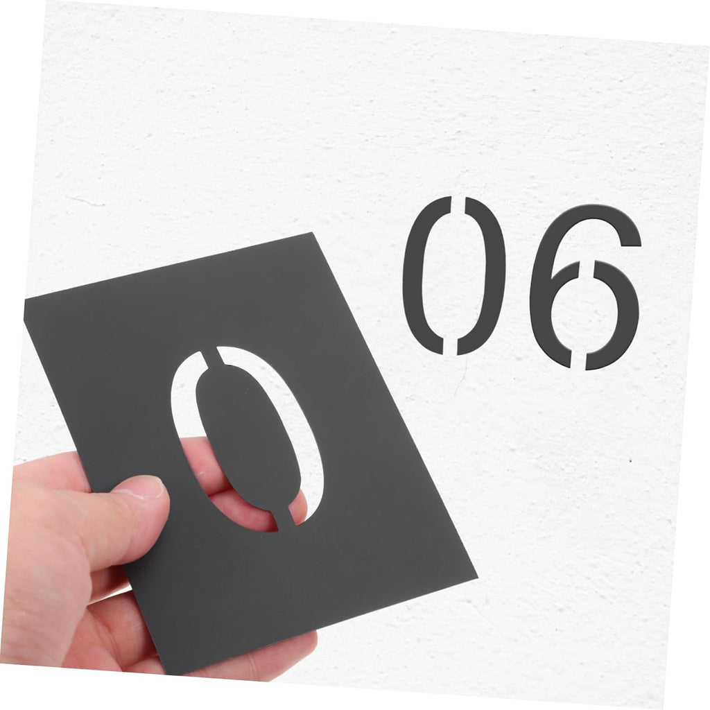 0-9 Number Stencils Set for Painting Reusable Door and Mailbox Number Templates for Address and Curb Painting