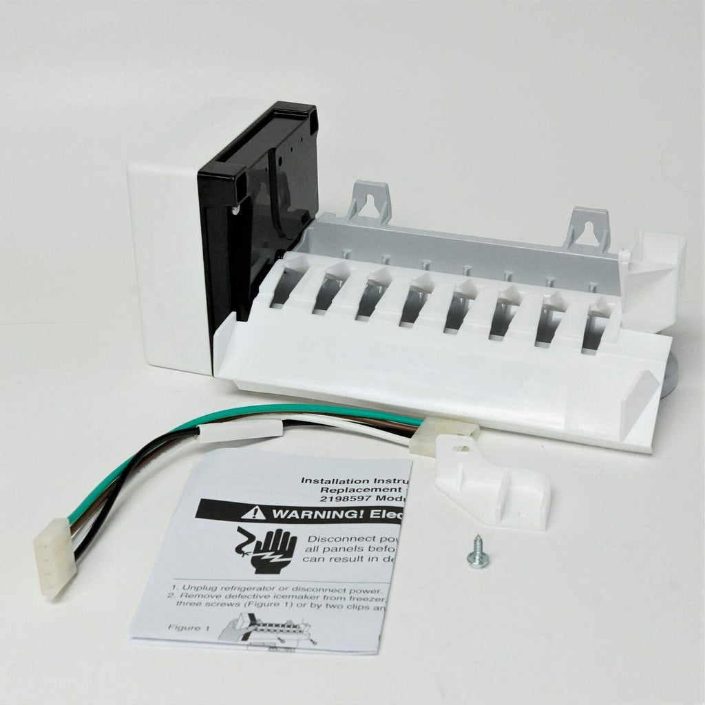 Compatible Ice Maker for KitchenAid KSRX25FVWH00, KSRY25CRMS00 Refrigerator Models