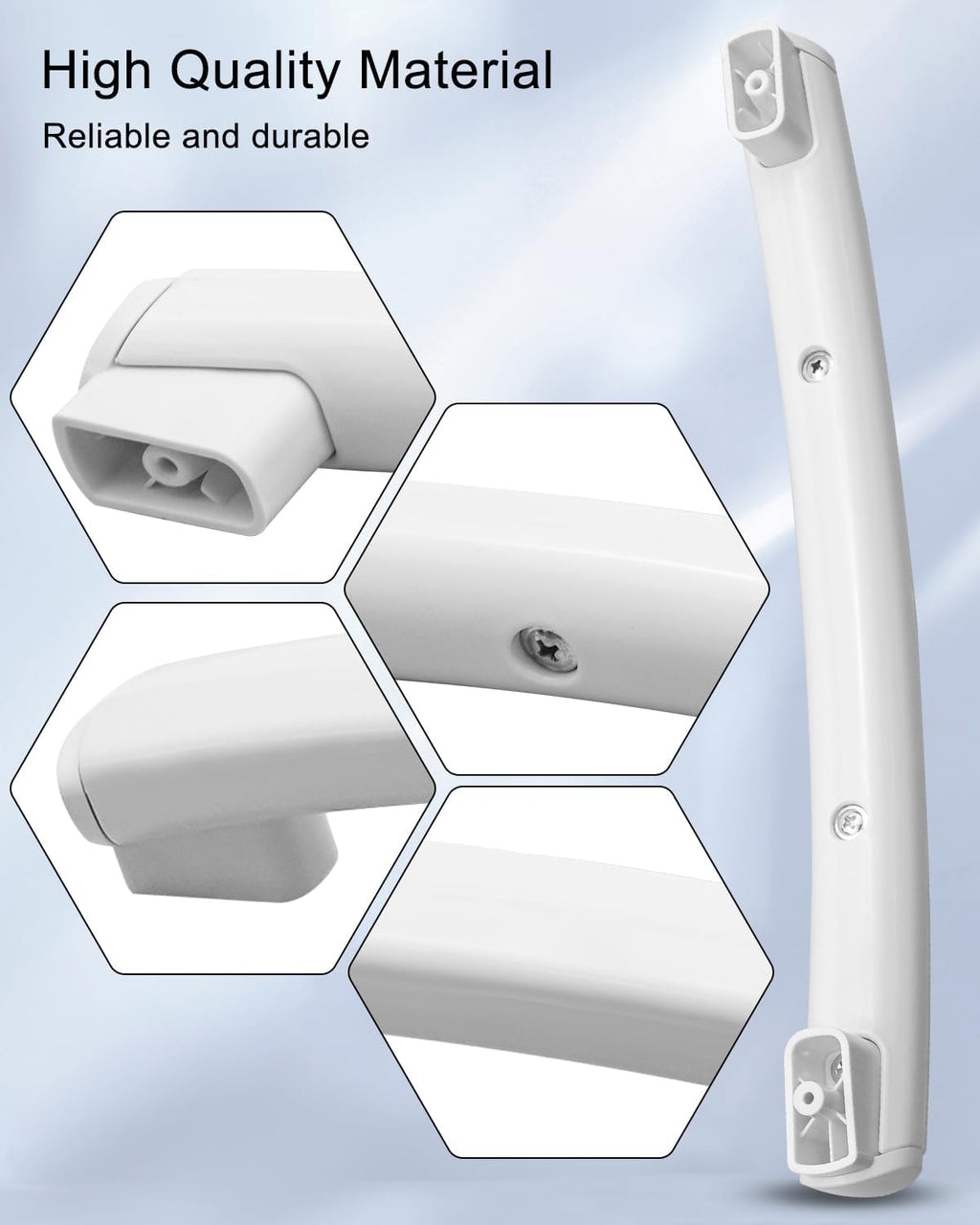 Microwave Door Handle Fit for GE JVM1540DM5WW Replace WB15X24436 WB15X24437