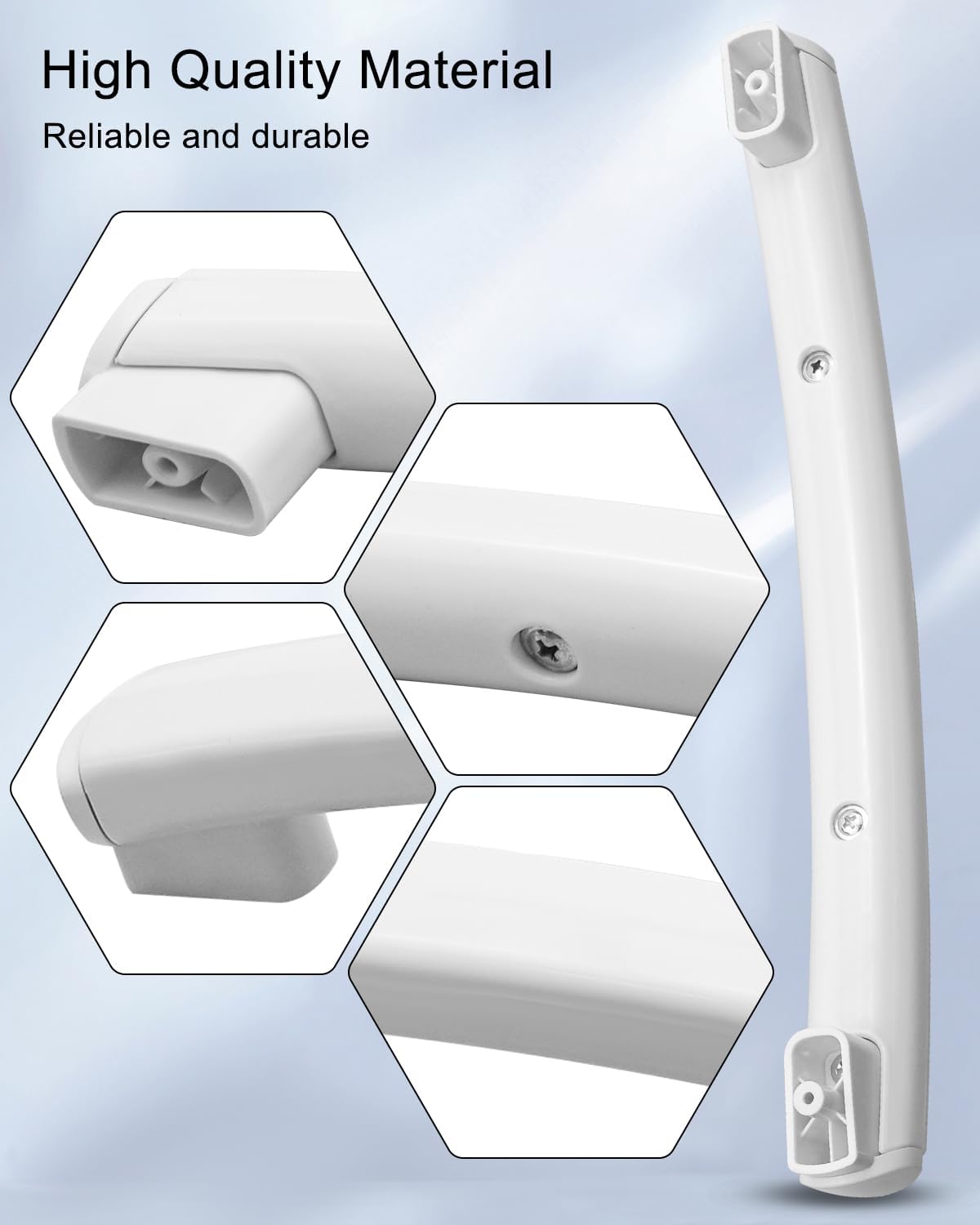 Microwave Door Handle Fit for GE JVM1540DM5WW Replace WB15X24436 WB15X24437