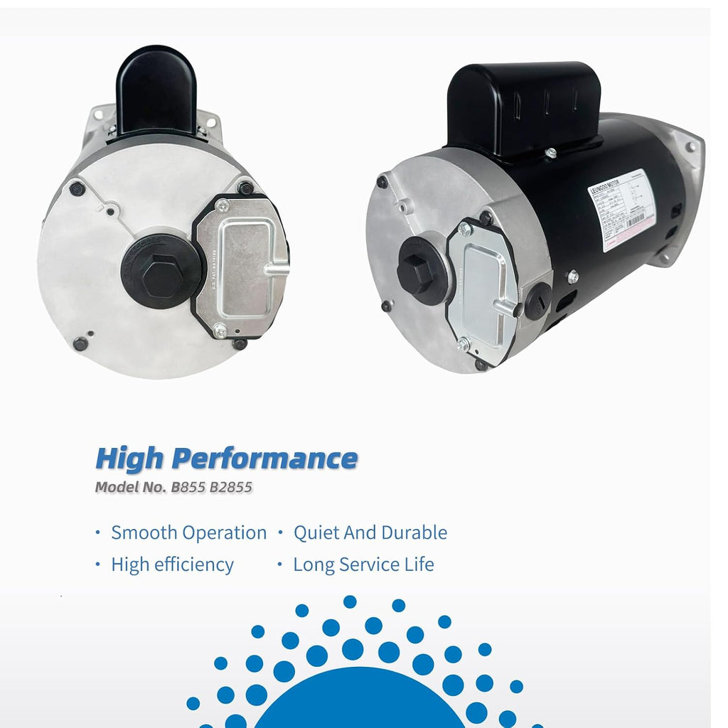B855 2HP Pool Pump Motor Replaces Century Regal Beloit AO Smith B2855
