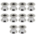 (Pack of 10)20 Teeth 5mm Bore 10mm Width Belt Silver Tone GT2 Idler Pulley Aluminum Alloy Toothless Timing Belt Pulley Wheel for 3D Printer Accessory